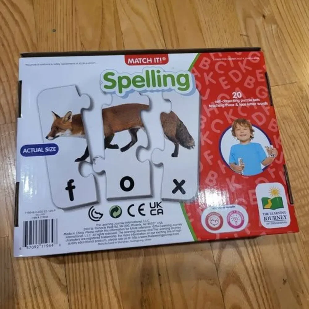 The Learning Journey 20-Piece Spelling Educational Jigsaw Puzzles for Toddlers